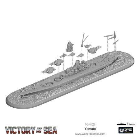 Victory At Sea Japanese Battleship Yamato 1:1800