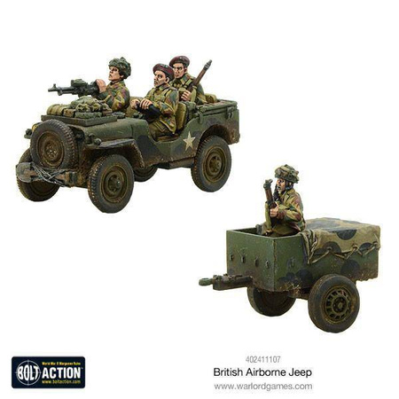 Bolt Action British Airborne Jeep & Trailer