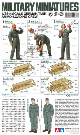 Tamiya 35188 German Tank Ammo Loading Crew