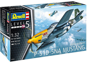 Revell 03944 P-51D-5NA Mustang early version model plastikowy do sklejenia i pomalowania