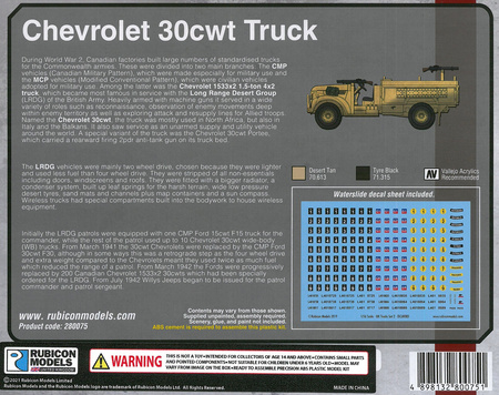 Rubicon Models 280075 Chevrolet 30cwt Truck with Crew