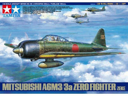 Tamiya 61108 Mitshubishi A6M3/3a Zero (Zeke)