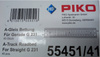 Piko 55451/41 Nasyp podkład pod tor G231 1 sztuka