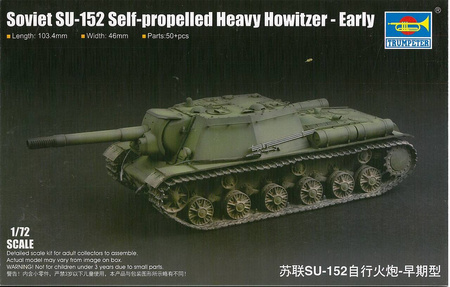 Trumpeter 07129 Soviet SU-152 Early model plastikowy do sklejenia i pomalowania
