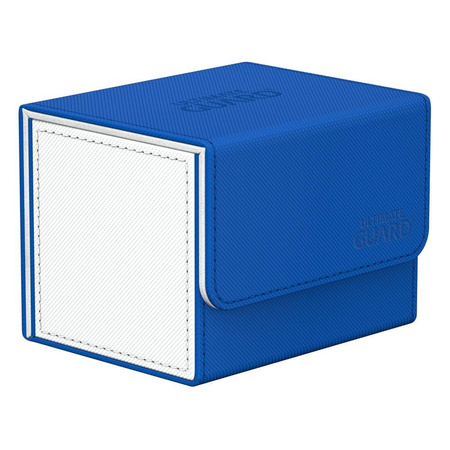 Pudełko na karty Sidewinder 100+ XenoSkin Blue/White Niebiesko/Białe (UG)