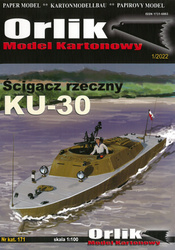 Model kartonowy Orlik 171 Ścigacz rzeczny KU-30 - model kartonowy