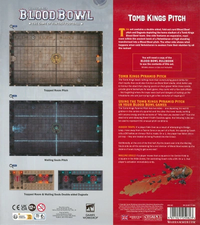 Blood Bowl Tomb Kings Team Pitch & Dugouts boisko