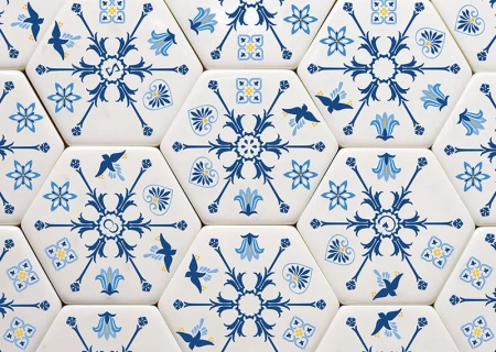 Honeycombs Blue Plastry Miodu