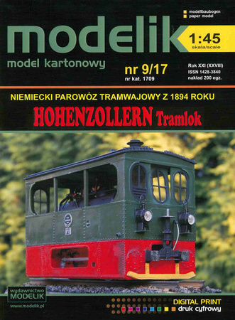 Model kartonowy Modelik 9/17 - Hohenzollern Tramlok