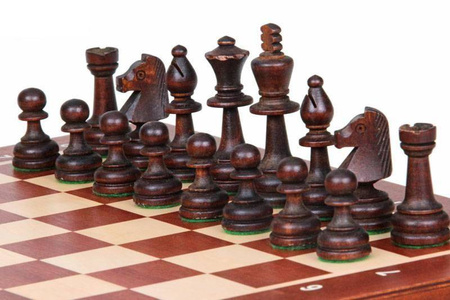 Szachy drewniane Turniejowe No 4 intarsja 49cm