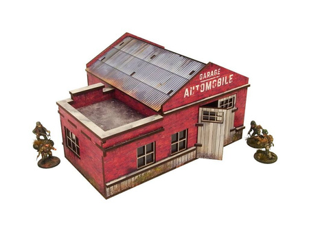 Micro Art H00131 WW2 Normandy Garage with Petrol Station (28 mm) - garaż stacja paliw