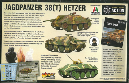 Bolt Action Jagdpanzer 38(t) Hetzer / Flammpanzer 38(t)