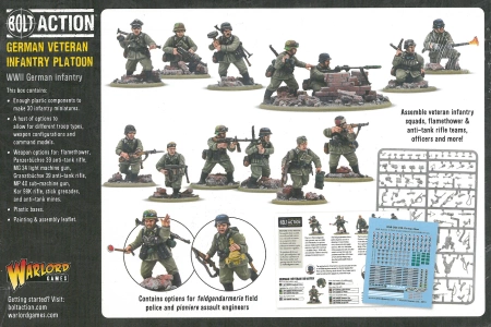 Bolt Action German Veteran Infantry Platoon