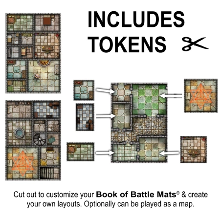 Big Book of Battle Mats Cells & Shrines - mapy taktyczne