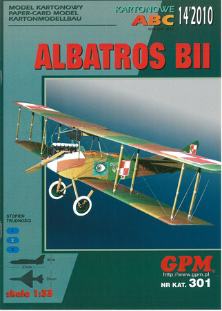 GPM 301 Albatros BII model kartonowy