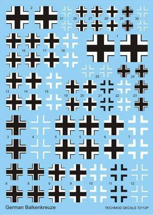 Techmod 72112 German Balkenkreuze