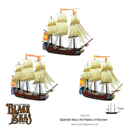 Black Seas Spanish Navy 3rd Rates of Renown - okręty 1:700