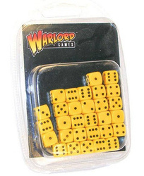 Zestaw kości D6 10mm Yellow / Żółte (Warlord)