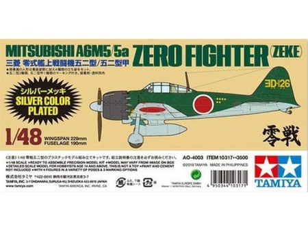 Tamiya 10317 A6M5/5a Zero  - Silver Color Plated