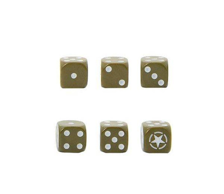 Bolt Action Allied Star D6 pack - zestaw kości