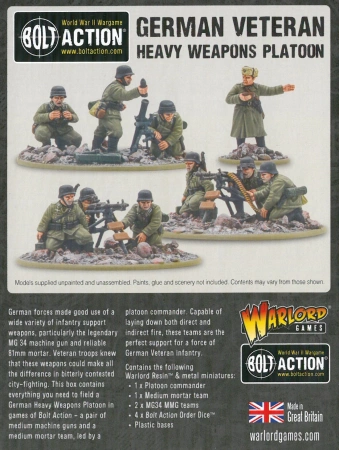 Bolt Action German Veterans Heavy Weapons Platoon