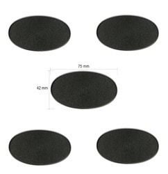 Podstawki Citadel 75x42 mm Oval Bases / owalne (5 sztuk)