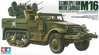 Tamiya 35081 M16 U.S. Multiple Gun Motor Carriage model plastikowy do sklejenia i pomalowania