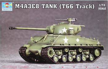 Trumpeter 07225 M4A3E8 Tank (T66 Track)