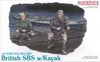 Dragon 3023 British SBS w/Kayak zestaw plastikowy do sklejenia i pomalowania