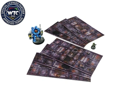 Micro Art H00186 Warhammer 40.000 WTC Imperial Terrain Footprint (6 sztuk) - podstawa terenu