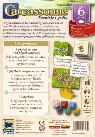 Carcassonne rozszerzenie 6. Turnieje i Godła (trzecia edycja)