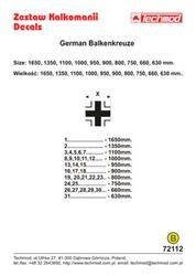 Techmod 72112 German Balkenkreuze