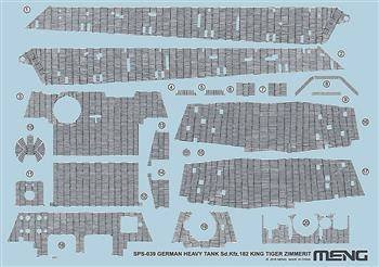 Meng SPS-039 Sd.Kfz.182 King Tiger Zimmerit Decal