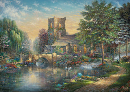 Puzzle 1000 Thomas Kinkade Kaplica (Schmidt)