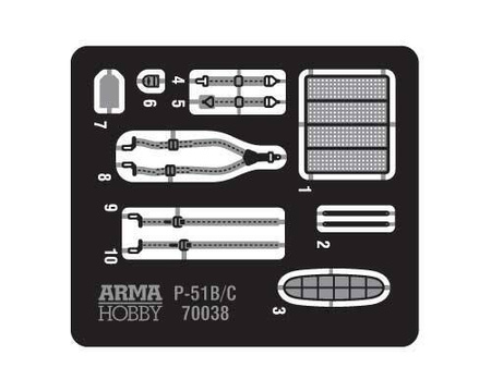 Arma Hobby 70038 Mustang P-51B/C Expert Set