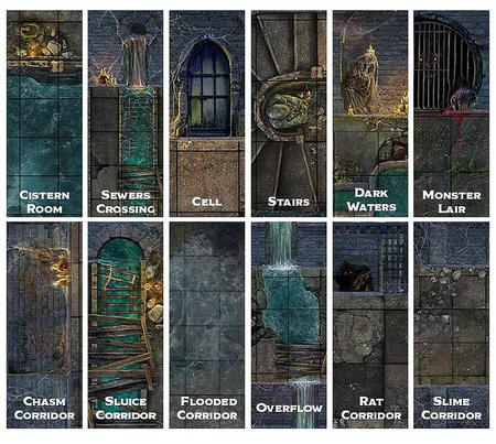 Tenfold Dungeon Dungeons & Sewers - przestrzenna sceneria RPG