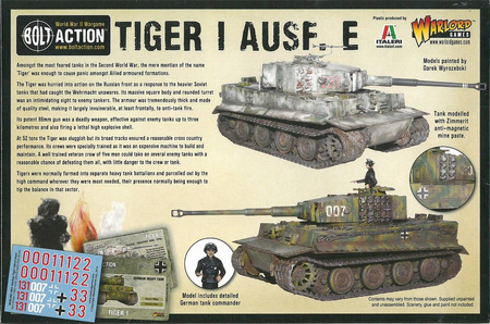 Bolt Action Tiger I Ausf. E Heavy Tank