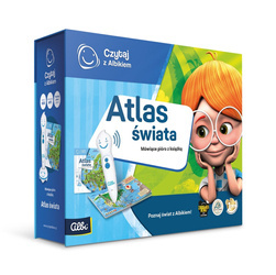 Czytaj z Albikiem Zestaw z piórem i książką Atlas świata