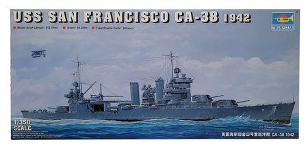 Trumpeter 05309 USS San Francisco CA-38 1942 model plastikowy do sklejenia
