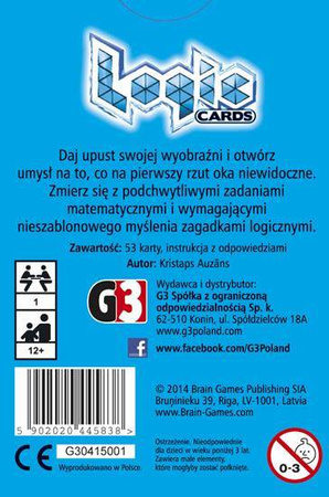 Łamigówka - Logic Cards - zestaw niebieski