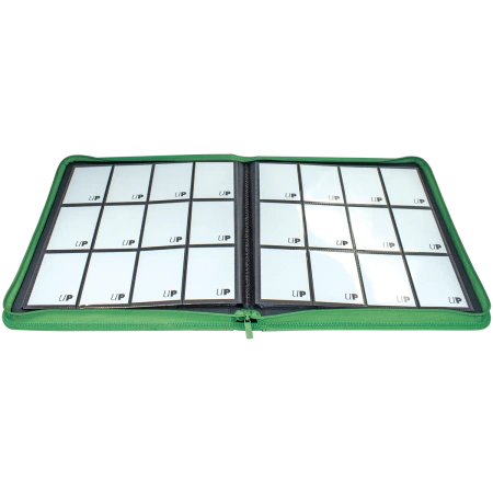 Album na karty 12-Pocket Vivid Zippered Pro-Binder Green