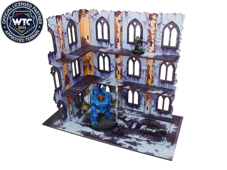 Micro Art H00266 Warhammer 40.000 WTC Imperial Terrain Footprint Fenris (6 sztuk) - podstawa terenu