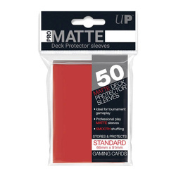 Deck Protector Pro Matte Czerwone / Red - 50 szt