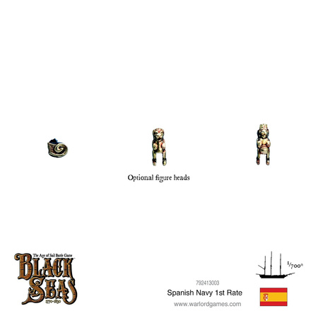 Black Seas Spanish Navy 1st Rate  - okręt 1:700