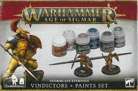 Stormcast Eternals Vindictors + Paints Set - zestaw farb