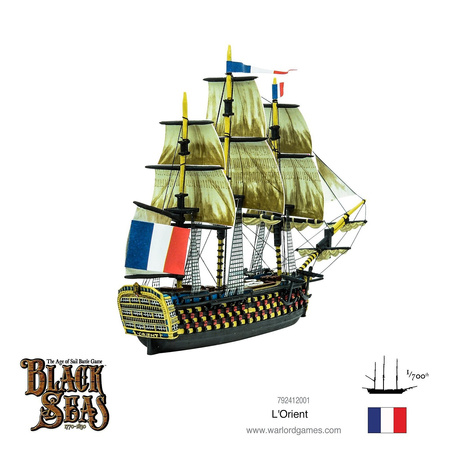 Black Seas L'Orient - okręt w skali 1:700