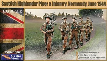 Gecko Models Scottish Highlander Piper &Infrantry