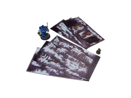 Micro Art H00266 Warhammer 40.000 WTC Imperial Terrain Footprint Fenris (6 sztuk) - podstawa terenu