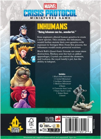 Marvel Crisis Protocol CP 218 Inhumans Affiliation Pack