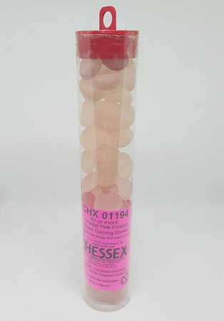 Znaczniki szklane Chessex Frosted Opal Pink (40+)